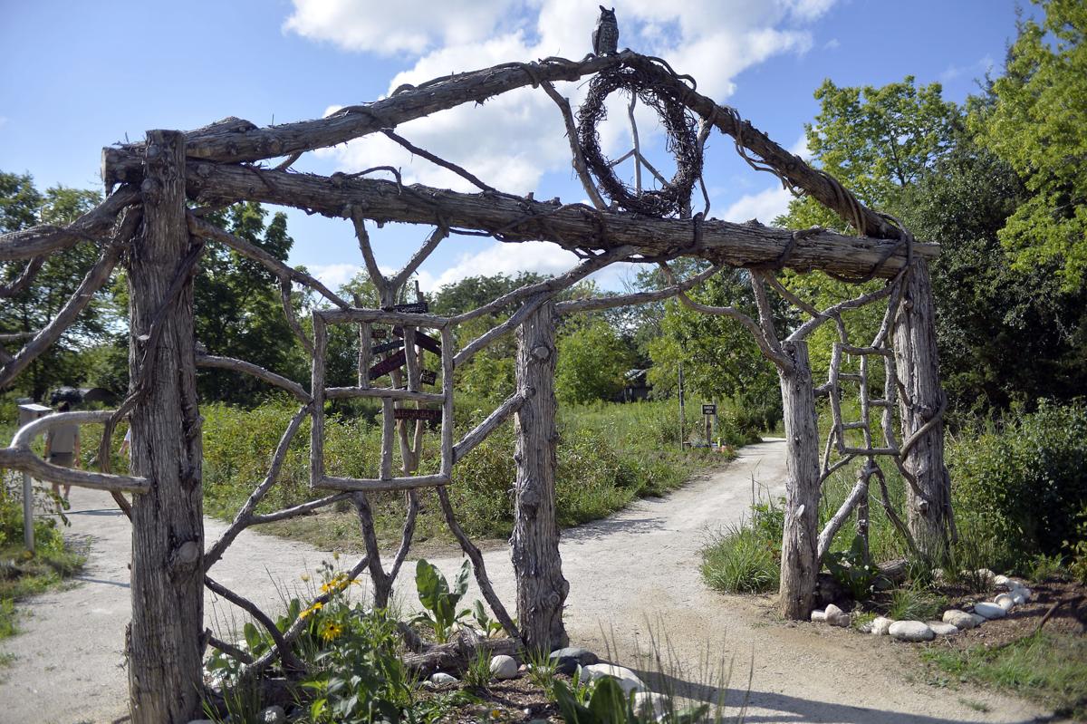 A fancy gateway created with natural logs and branches
